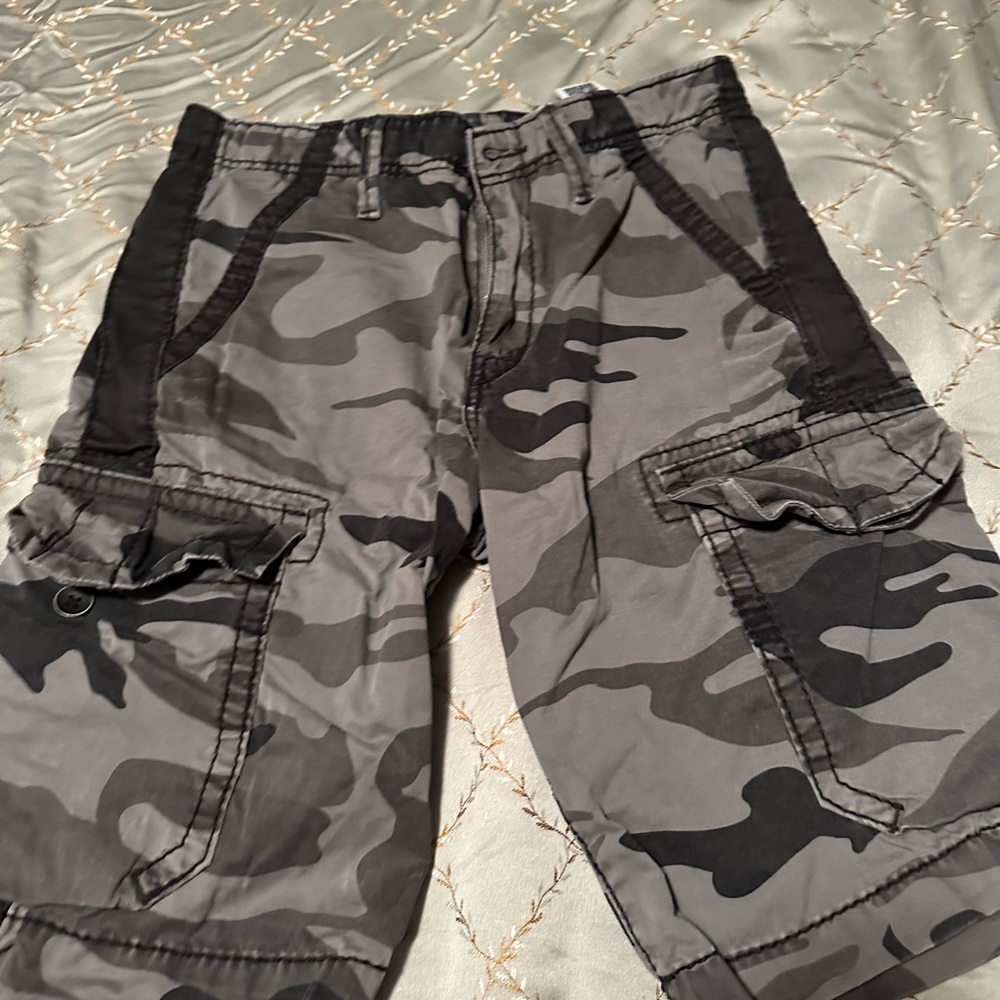 True religion gray camo shorts 29